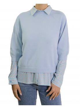 Maglioncino con manica a 3/4 in viscosa 